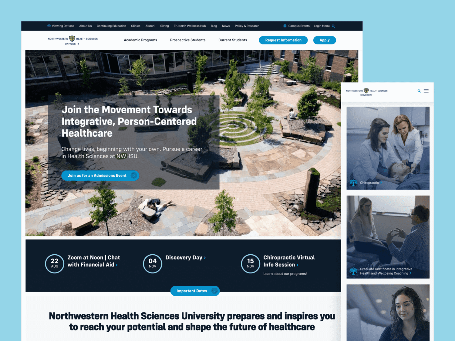 Northwestern Health Sciences University (NWHSU) Website Redesign Case ...